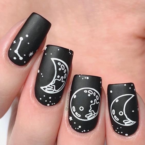 women's sexy black nail