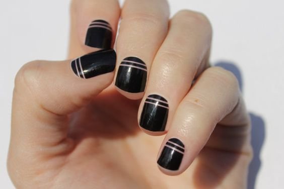 women's sexy black nail