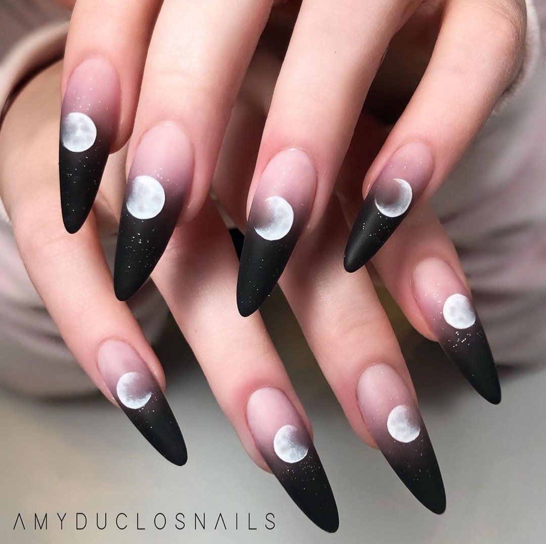 women's sexy black nail