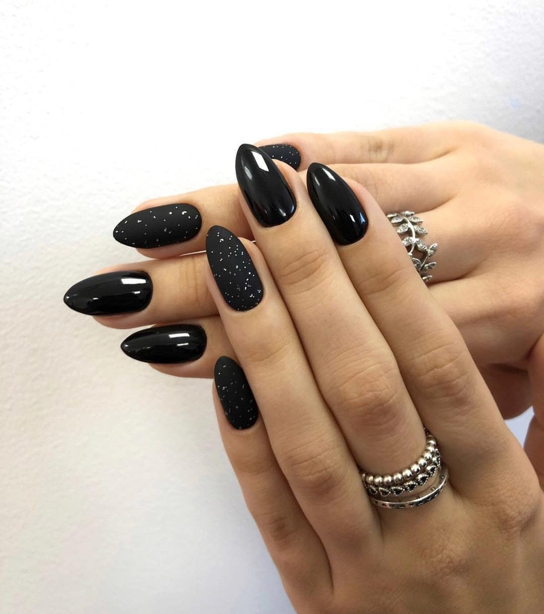 women's sexy black nail