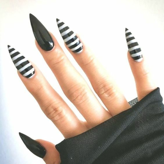 sexy black nails