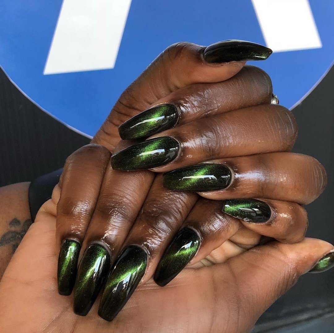 women's sexy black nail