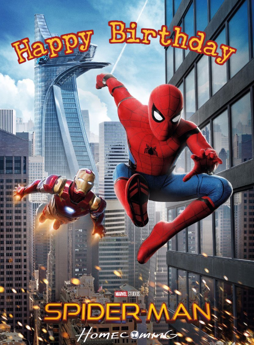 spider-man-far-from-home greeting cards