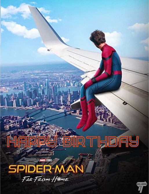 spider-man-far-from-home greeting cards