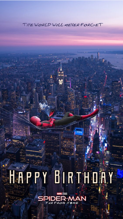 spider-man-far-from-home greeting cards
