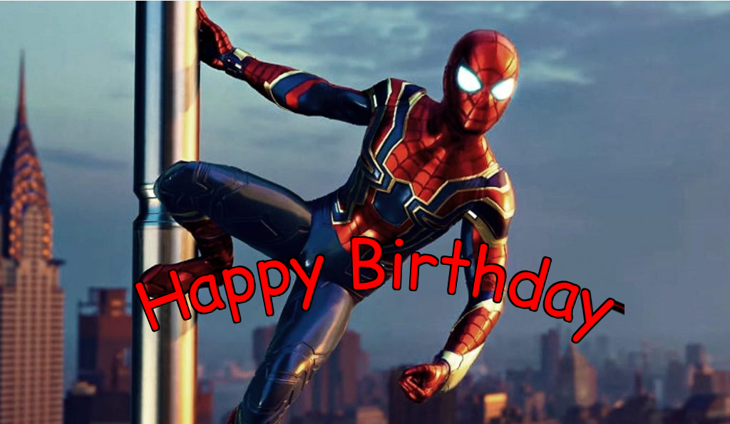 Spiderman Far From Home Birthday Ecards